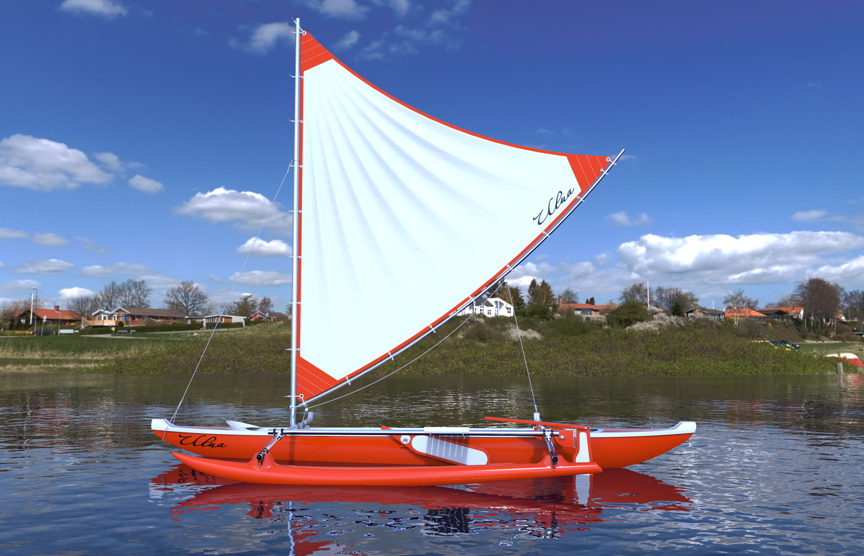 帆船独木舟3D模型图纸 Solidworks设计